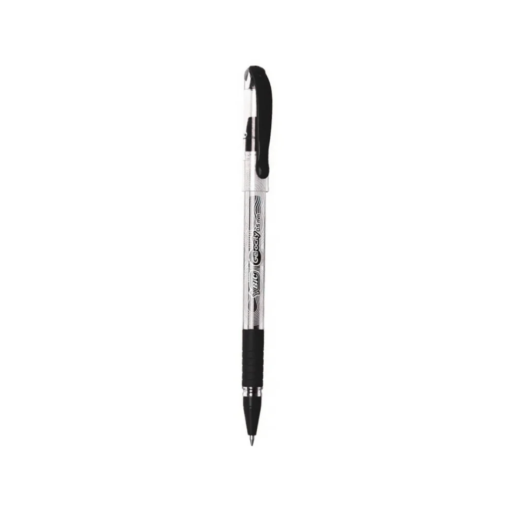 CANETA ESFEROGRÁFICA GEL 0.5 MM PRETA GELOCITY STIC BIC