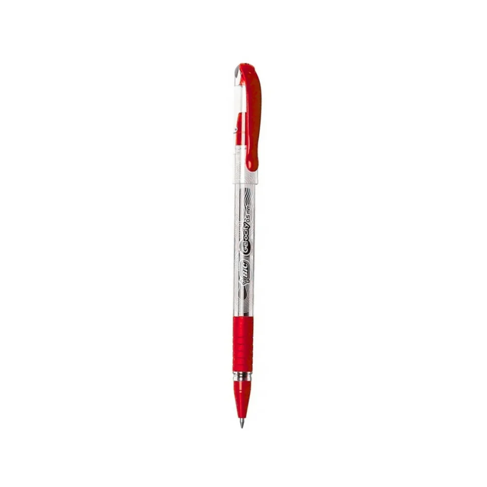 CANETA ESFEROGRÁFICA GEL 0.5 MM VERMELHA GELOCITY STIC BIC