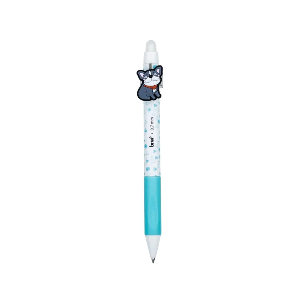 CANETA ESFEROGRÁFICA GEL 0.7 MM AZUL APAGÁVEL PUG CA0219 BRW