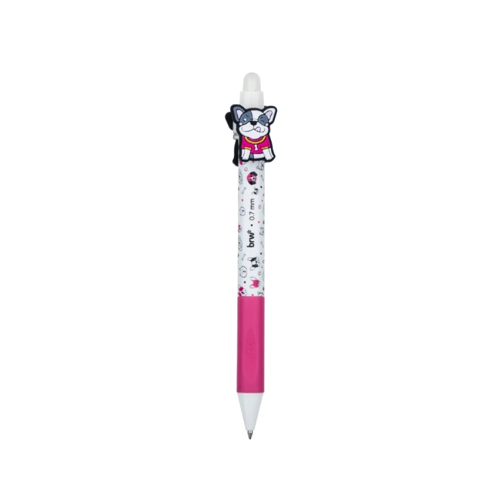 CANETA ESFEROGRÁFICA GEL 0.7 MM AZUL APAGÁVEL PUG CA0219 BRW