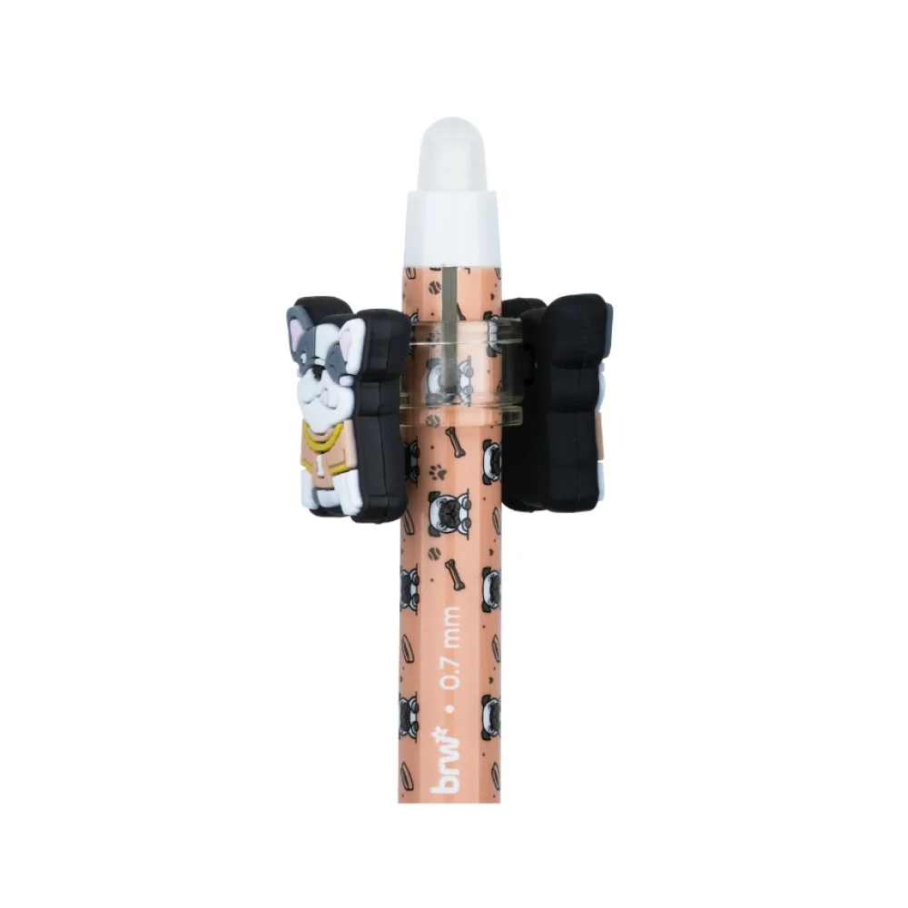 CANETA ESFEROGRÁFICA GEL 0.7 MM AZUL APAGÁVEL PUG CA0219 BRW