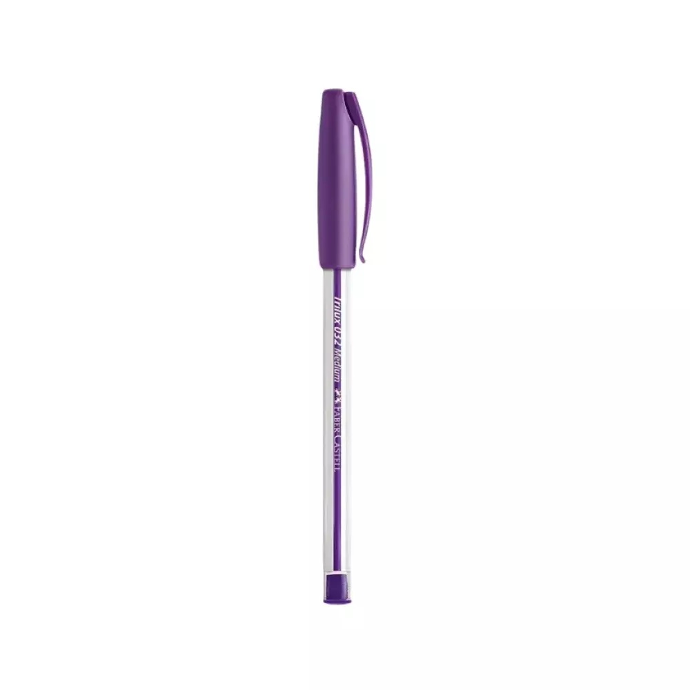 CANETA ESFEROGRAFICA 1.0 MM ROXA TRILUX FABER CASTELL