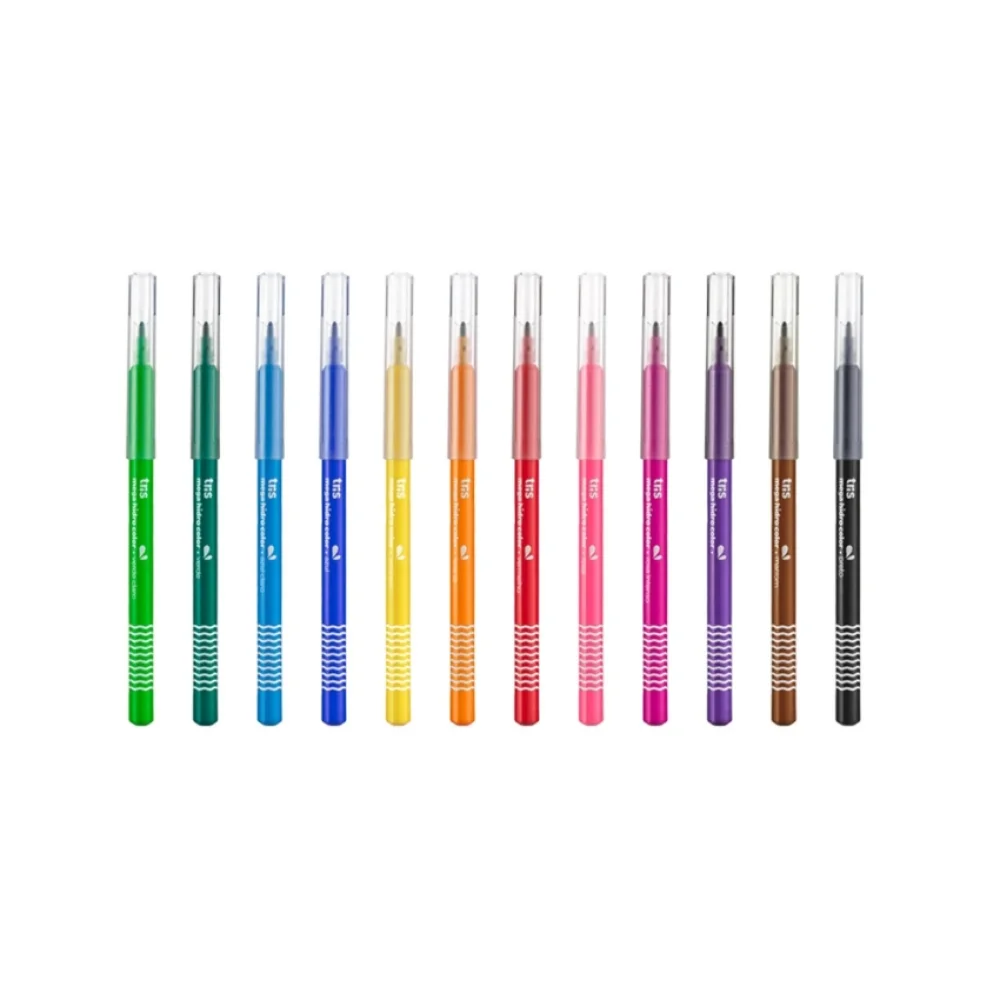 CANETA HIDROCOR 12 CORES MEGA COLOR 683690 TRIS