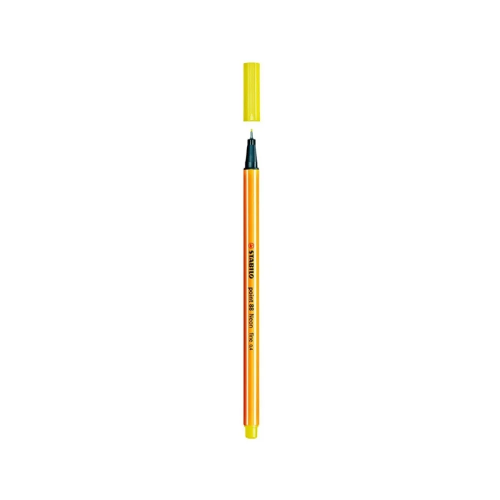 CANETA HIDROGRÁFICA STABILO POINT AMARELO 88-24
