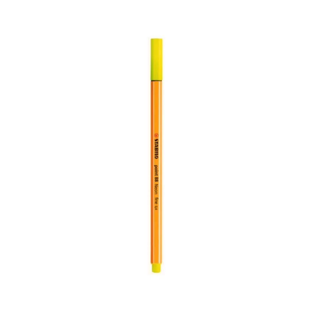 CANETA HIDROGRÁFICA STABILO POINT AMARELO NEON 88-024