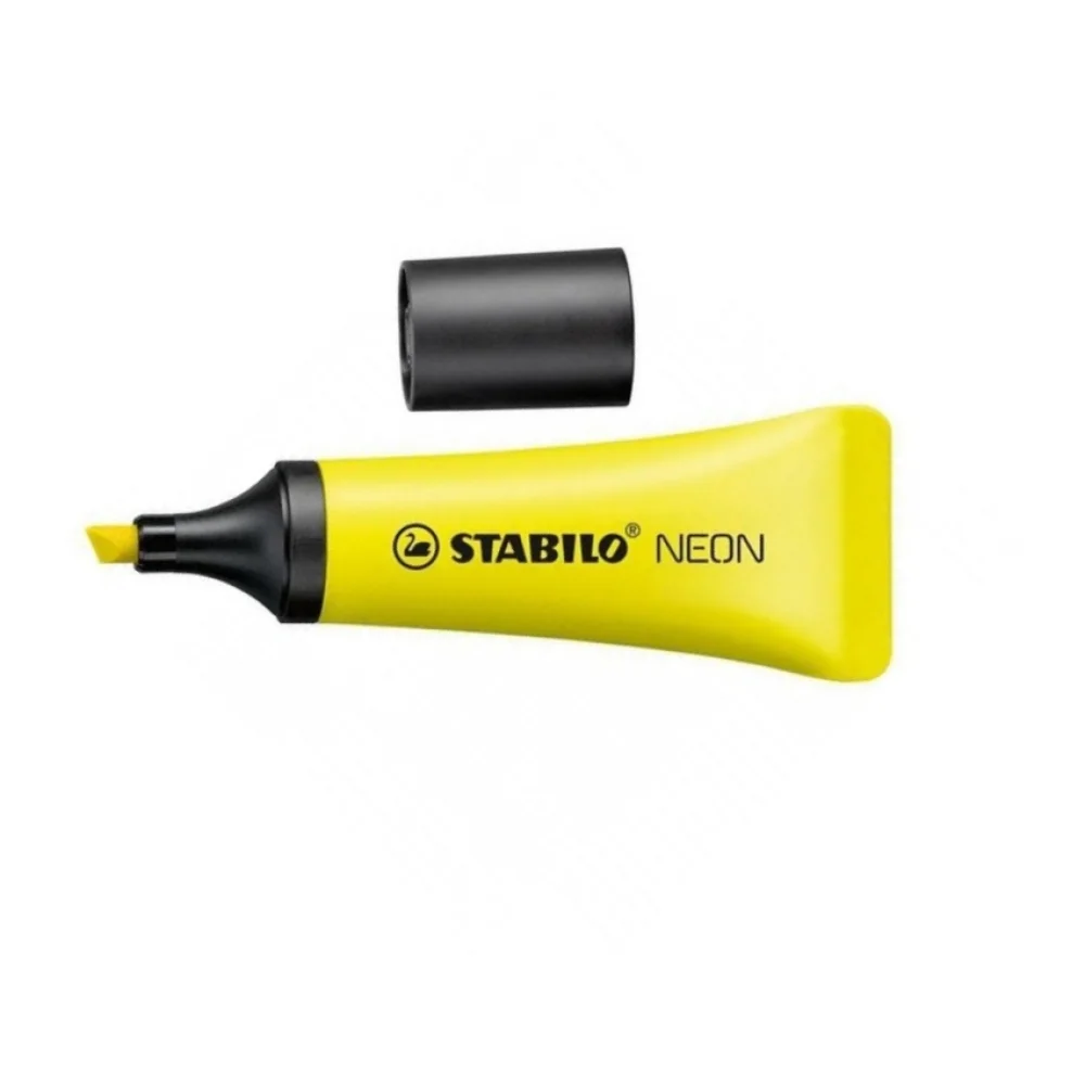 CANETA MARCA TEXTO AMARELO 72/24 STABILO NEON