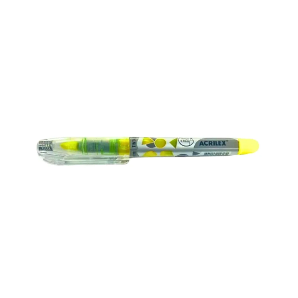 CANETA MARCA TEXTO LÍQUIDA AMARELA 067300102 ACRILEX