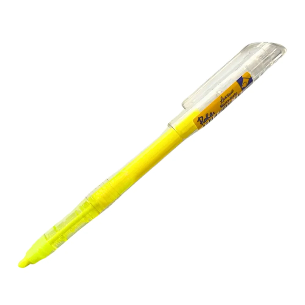 CANETA MARCA TEXTO LÍQUIDA AMARELO 7070072 ROKE