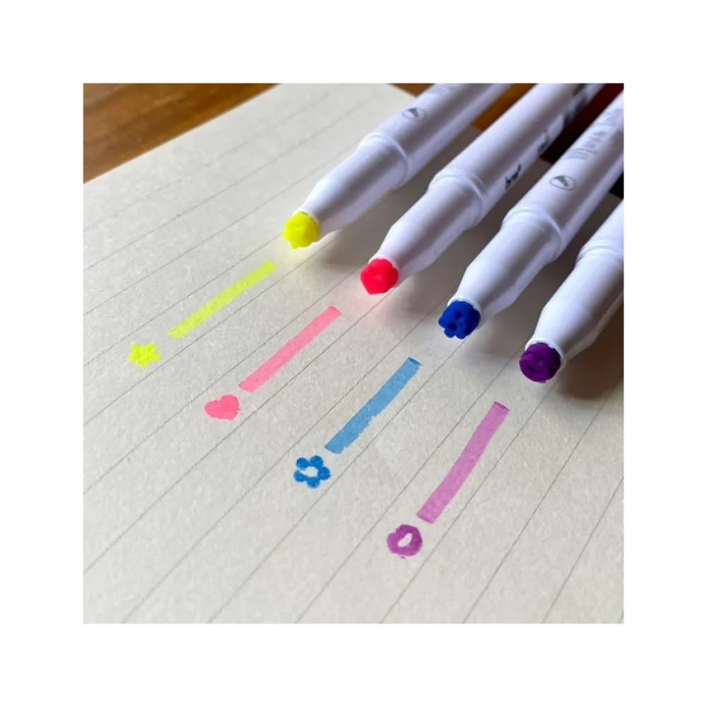 CANETA MARCA TEXTO PONTA DUPLA CARIMBO SORTIDAS CA2030 BRW