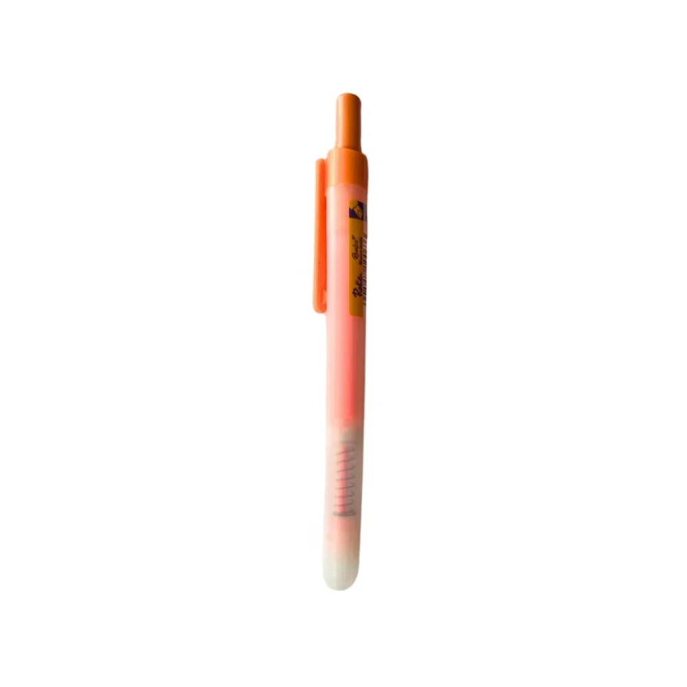 CANETA MARCA TEXTO RETRÁTIL LARANJA 7070066 ROKE
