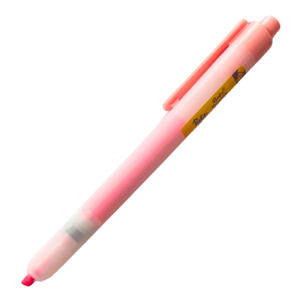 CANETA MARCA TEXTO RETRÁTIL ROSA 7070066 ROKE