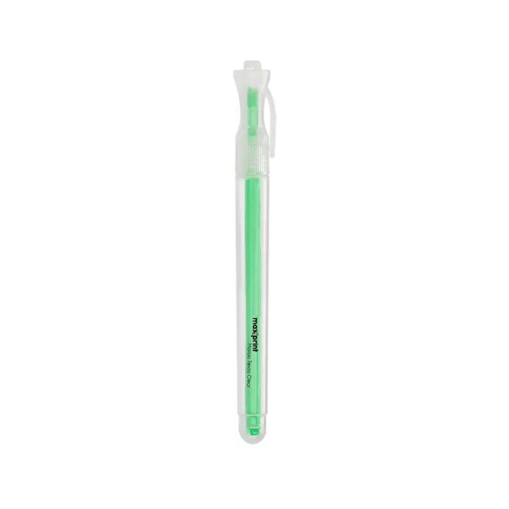 CANETA MARCA TEXTO VERDE CLEAR 70000142 MAXPRINT