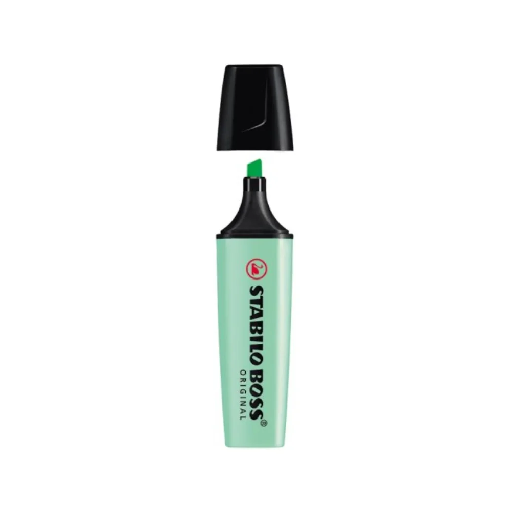 CANETA MARCA TEXTO VERDE PASTEL 70/116 STABILO BOSS
