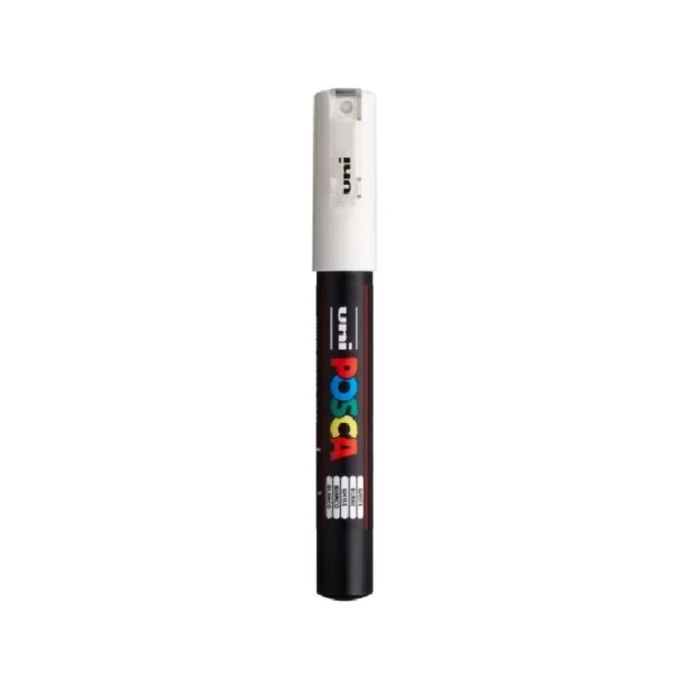 CANETA POSCA PC-1M 0.7 MM BRANCA UNIBALL