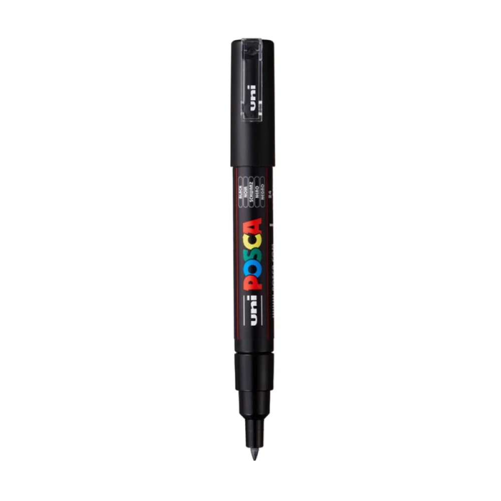 CANETA POSCA PC-1M 0.7 MM PRETA UNIBALL
