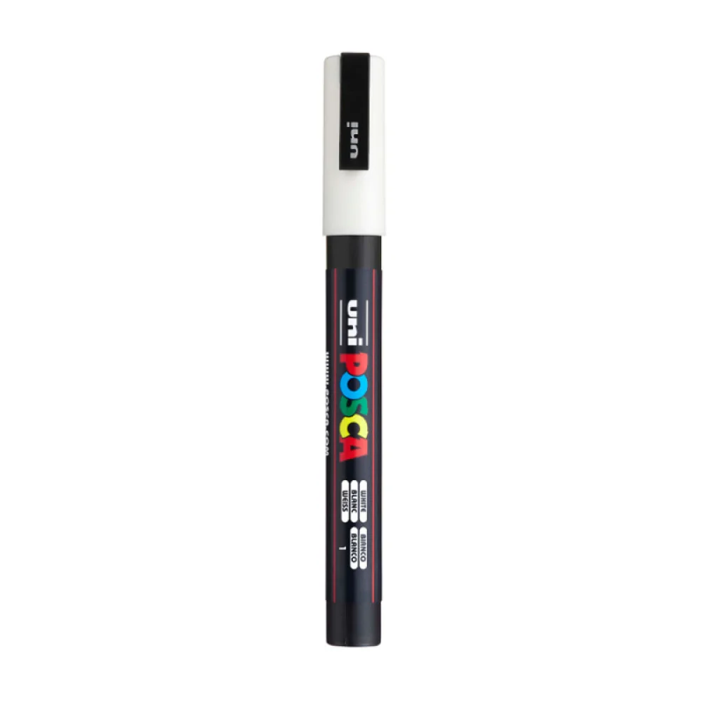 CANETA POSCA PC-3M 0.9-1.3 MM BRANCA UNIBALL