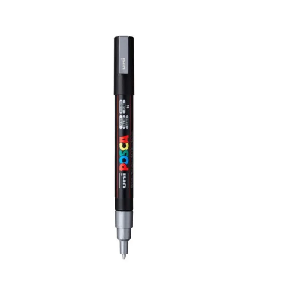 CANETA POSCA PC-3M 0.9-1.3 MM PRATA UNIBALL