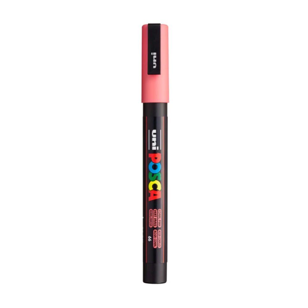 CANETA POSCA PC-3M 0.9-1.3 MM ROSA CORAL UNIBALL