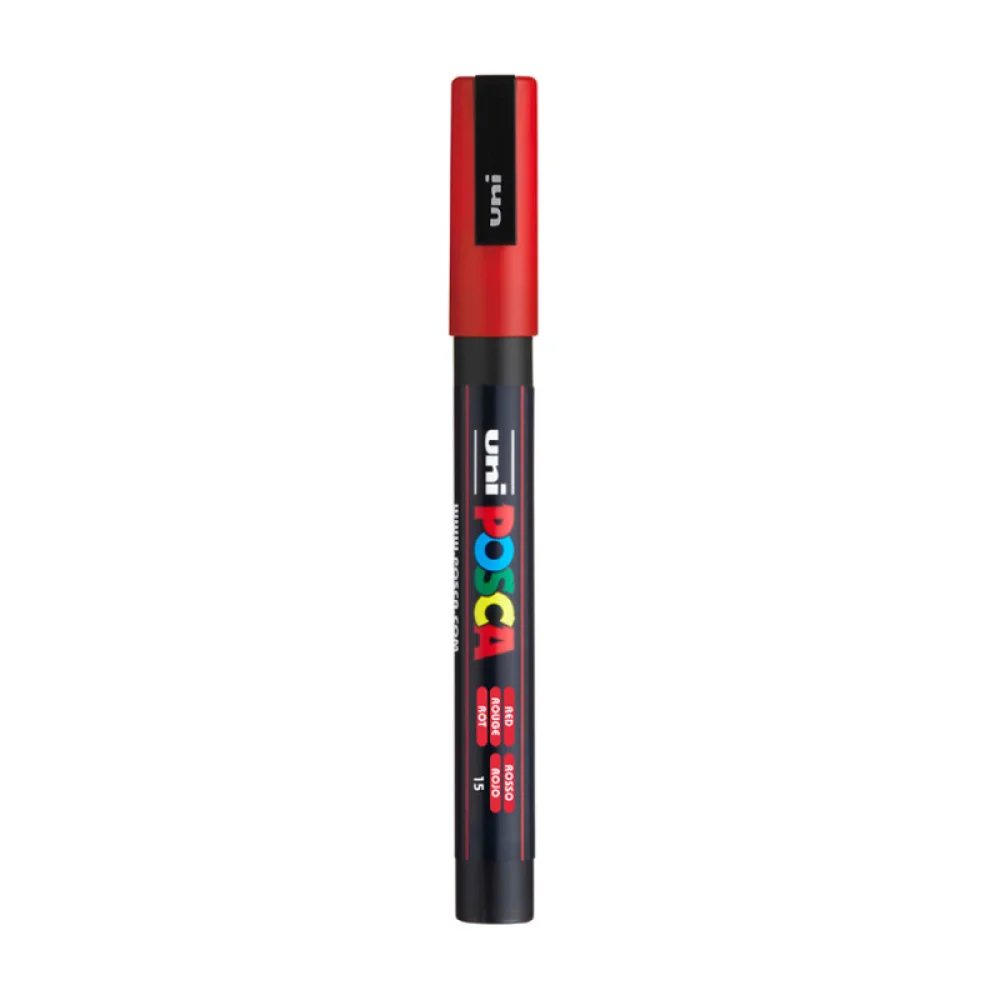 CANETA POSCA PC-3M 0.9-1.3 MM VERMELHO UNIBALL