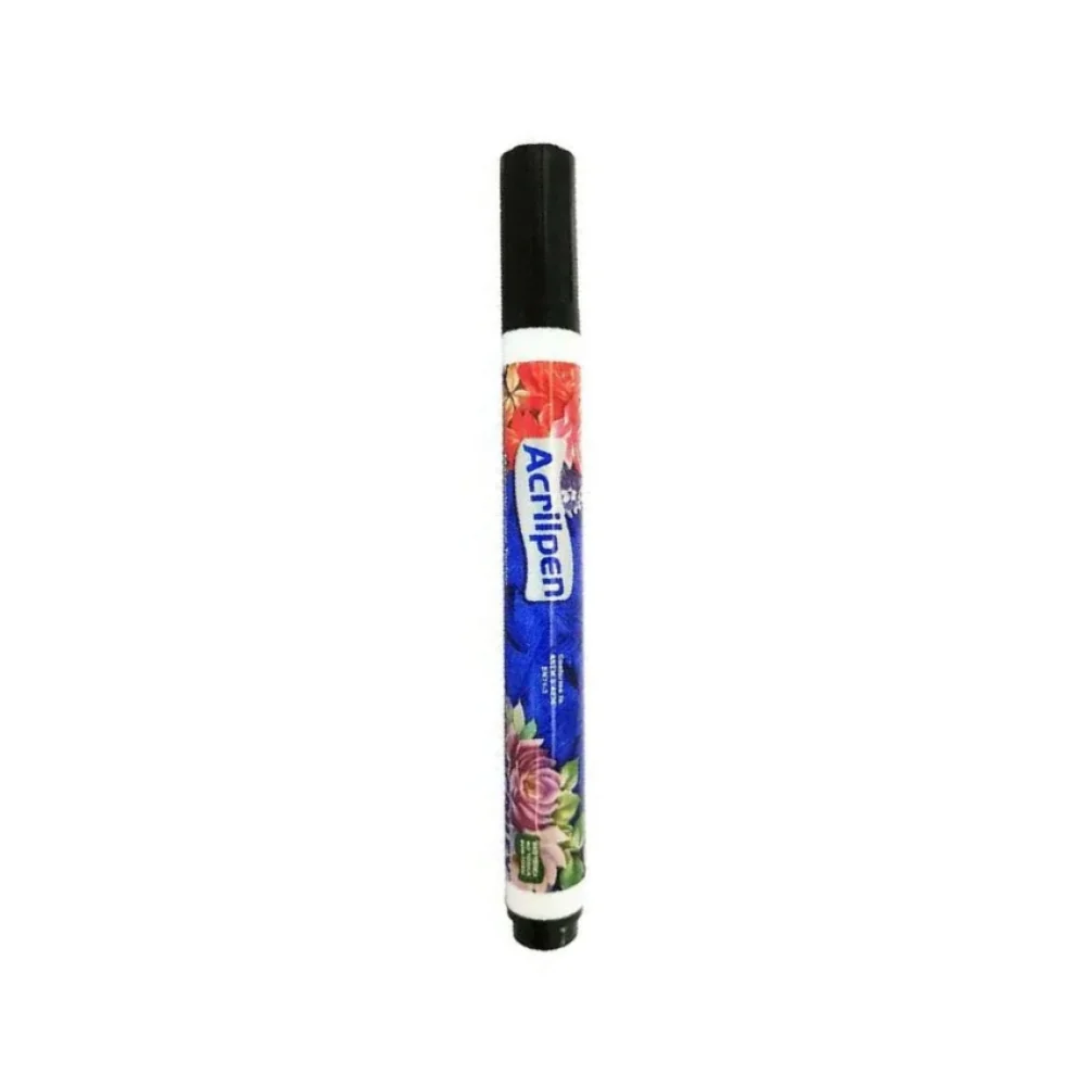 CANETA P/ TECIDO ACRILPEN 520 PRETA ACRILEX