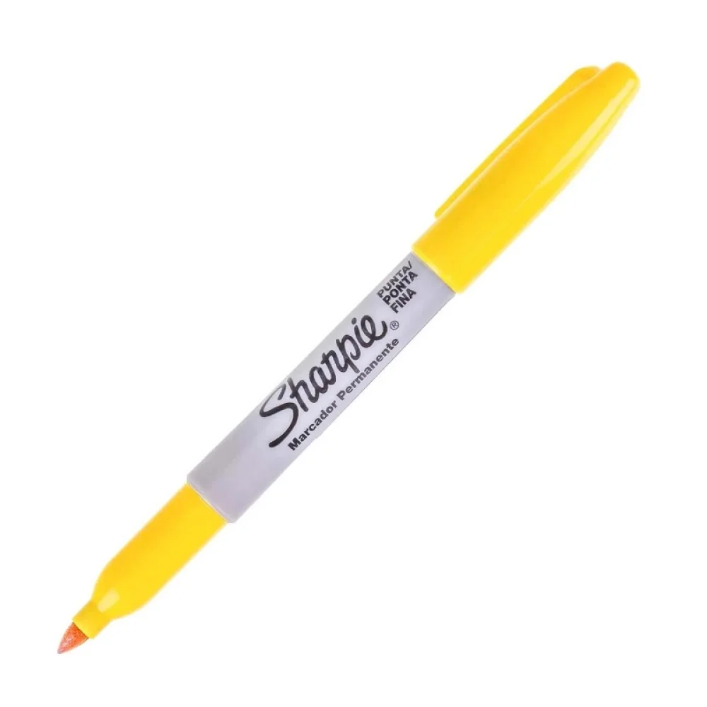 CANETA PERMANENTE FINA AMARELO 1812785 SHARPIE