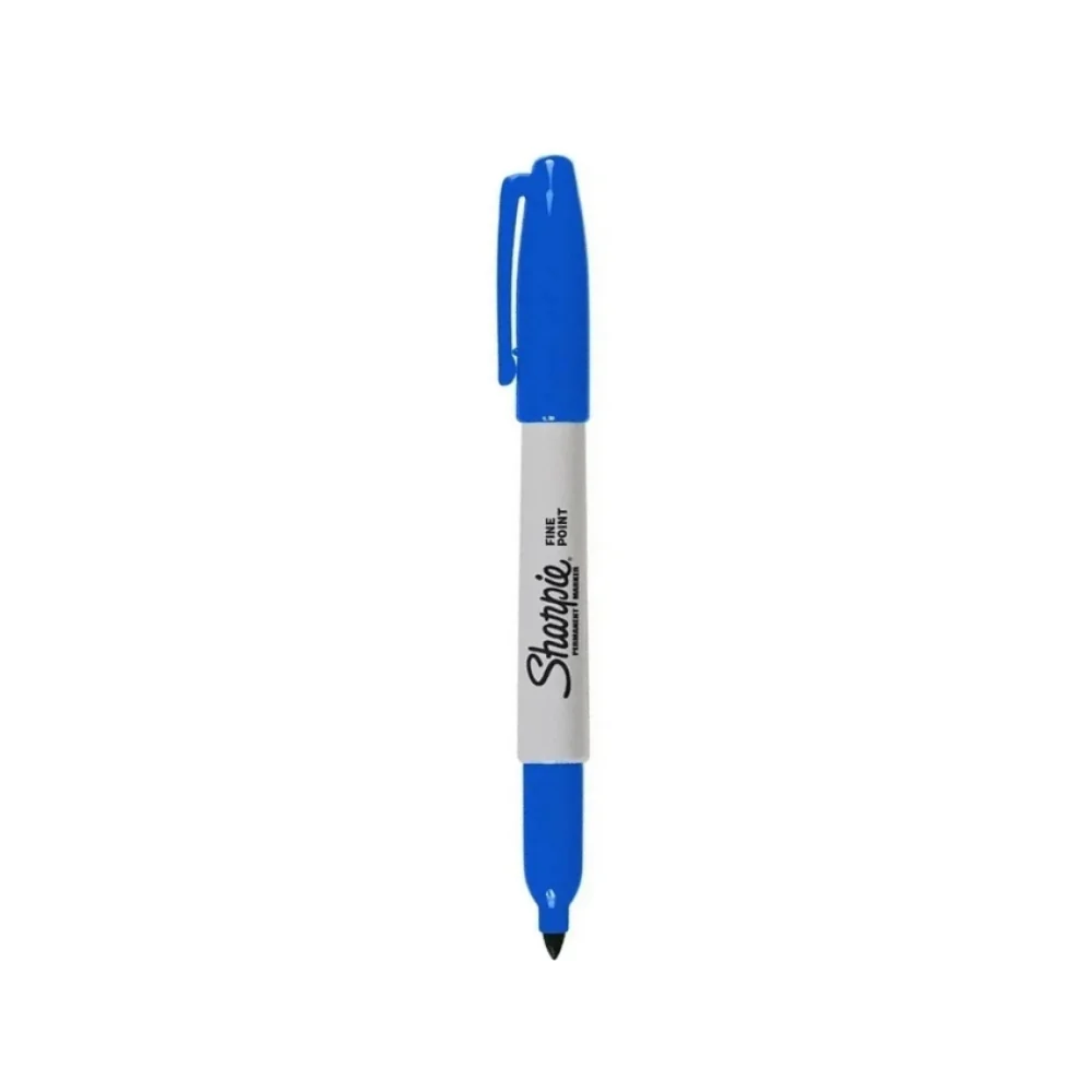 CANETA PERMANENTE FINA AZUL 1812764 SHARPIE