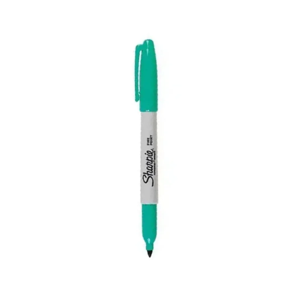 CANETA PERMANENTE FINA VERDE AQUA 30127 SHARPIE