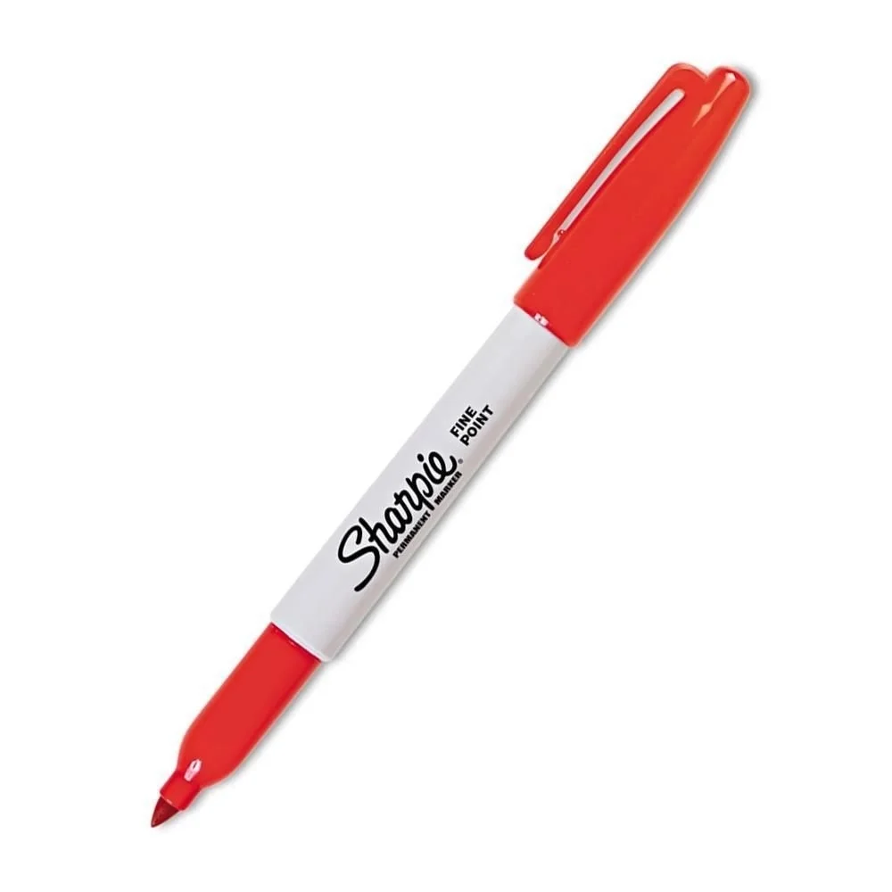CANETA PERMANENTE FINA VERMELHA 1812766 SHARPIE