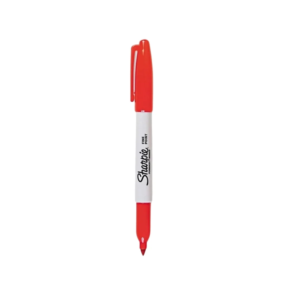 CANETA PERMANENTE FINA VERMELHA 1812766 SHARPIE