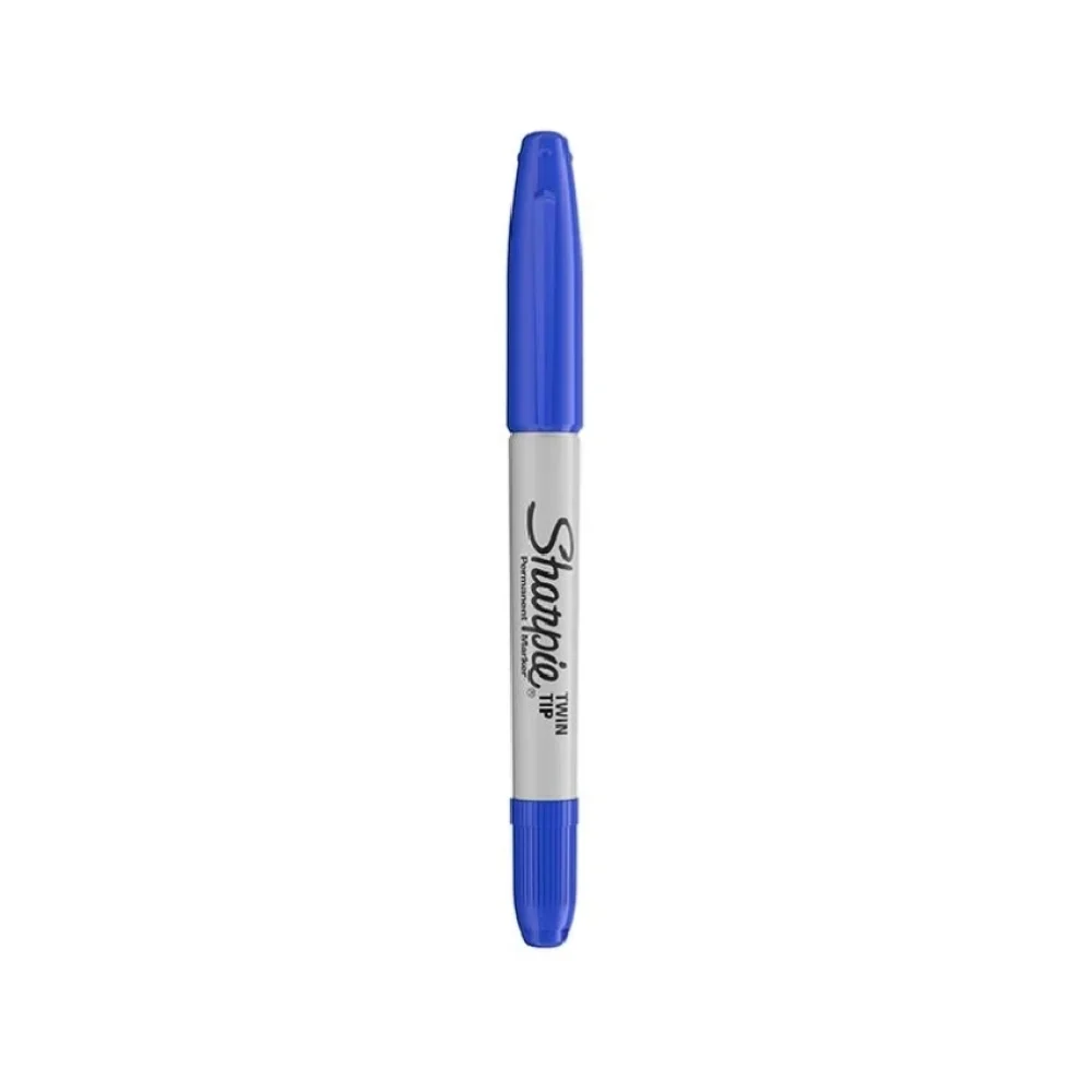 CANETA PERMANENTE PONTA DUPLA AZUL 1805637 SHARPIE