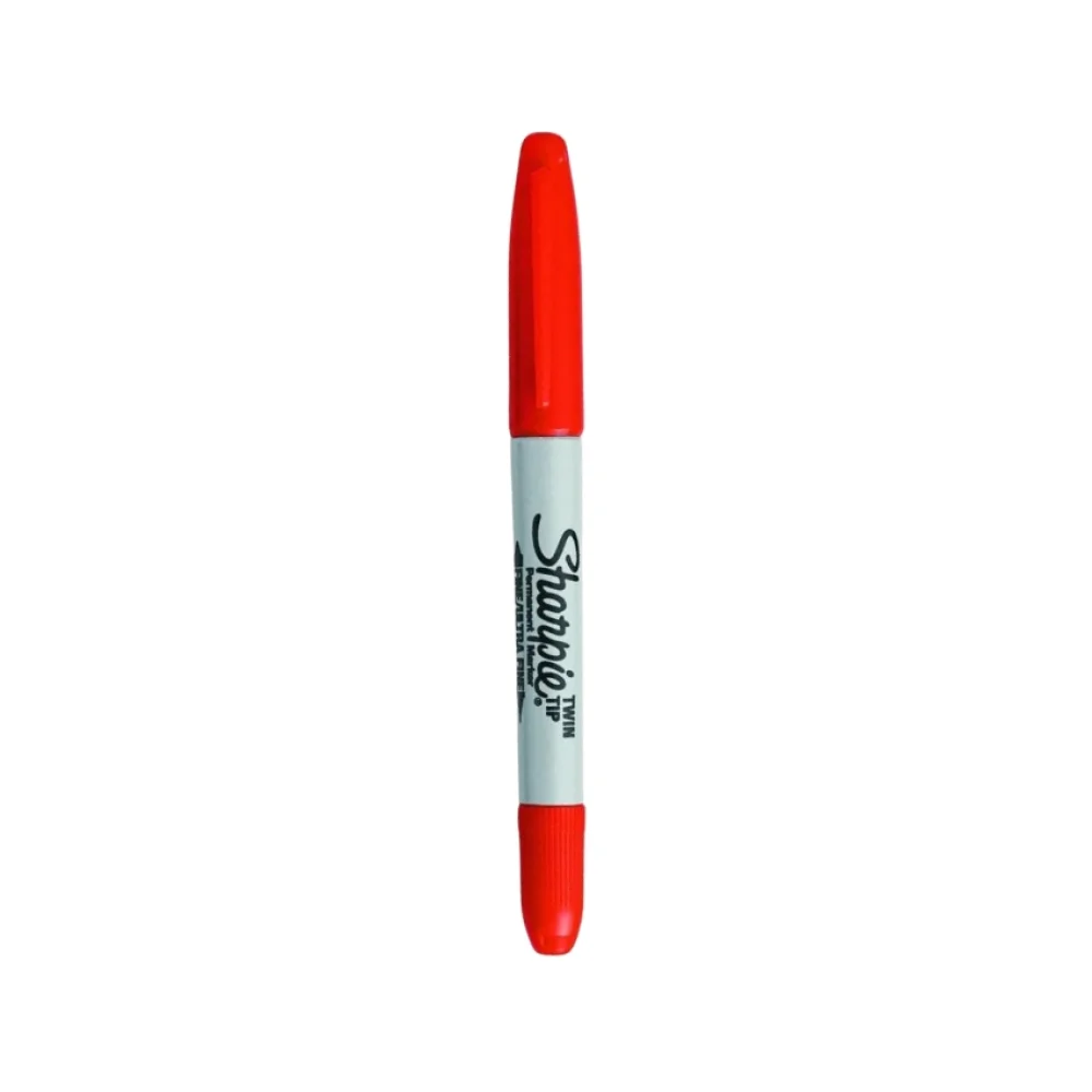 CANETA PERMANENTE PONTA DUPLA VERMELHA 1805636 SHARPIE