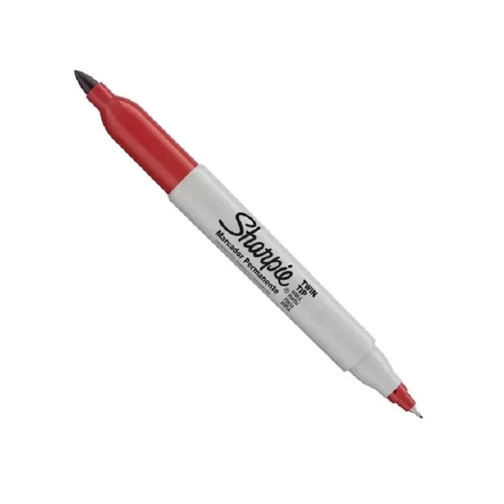 CANETA PERMANENTE PONTA DUPLA VERMELHA 1805636 SHARPIE