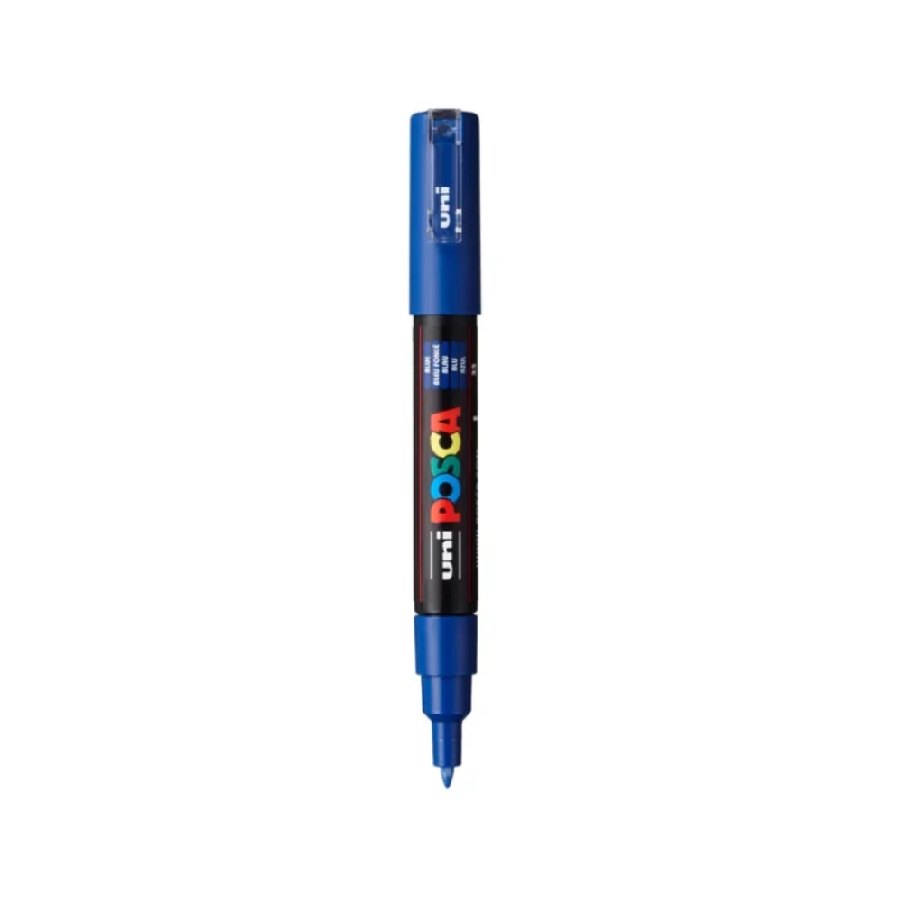 CANETA POSCA PC-1M 0.7 MM AZUL UNIBALL