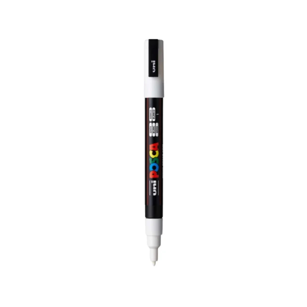 CANETA POSCA PC-3M 0.9-1.3 MM BRANCA UNIBALL