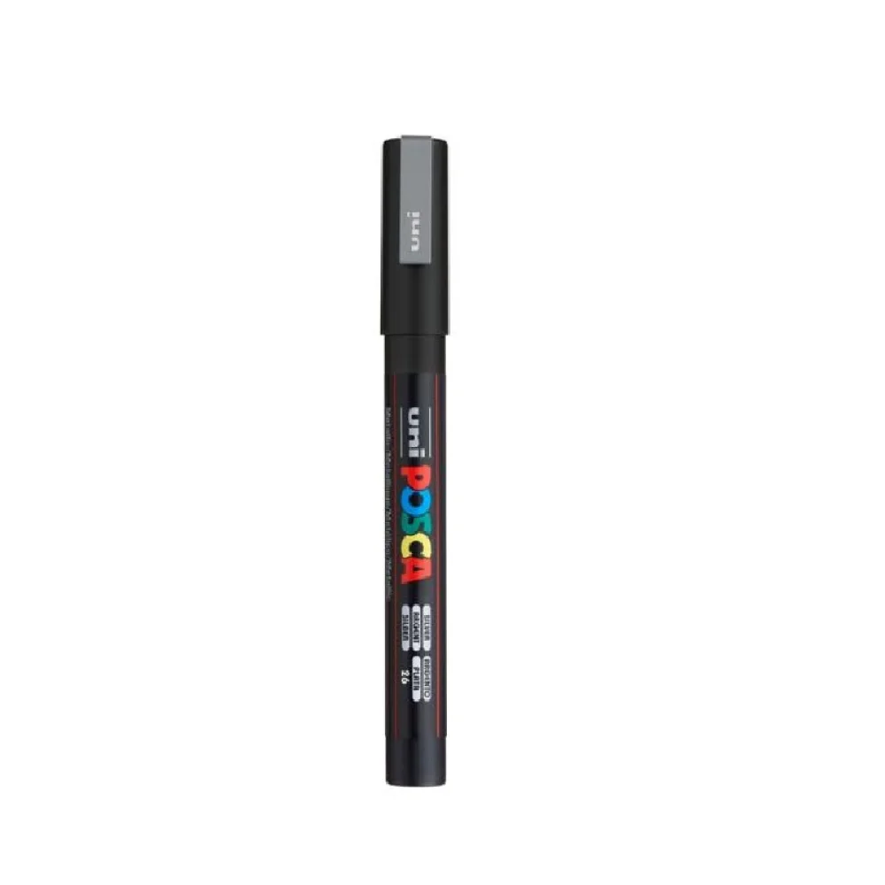 CANETA POSCA PC-5M 1.8-2.5 MM PRATA UNIBALL