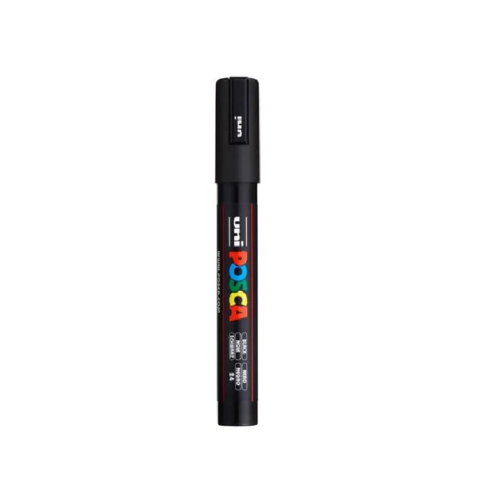 CANETA POSCA PC-5M 1.8-2.5 MM PRETA UNIBALL