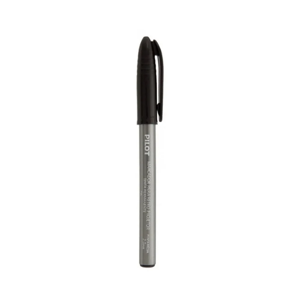 CANETA RETROPROJETOR 2.0 MM PRETA PILOT