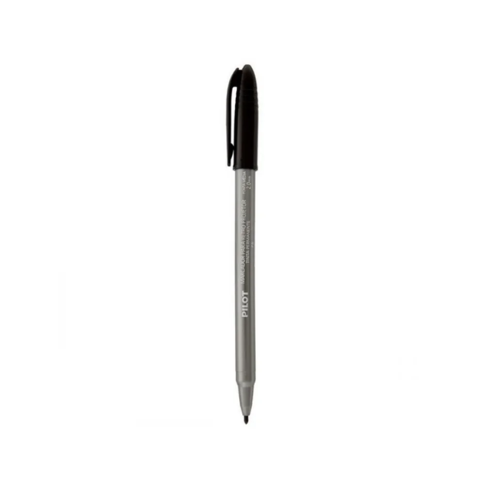 CANETA RETROPROJETOR 2.0 MM PRETA PILOT