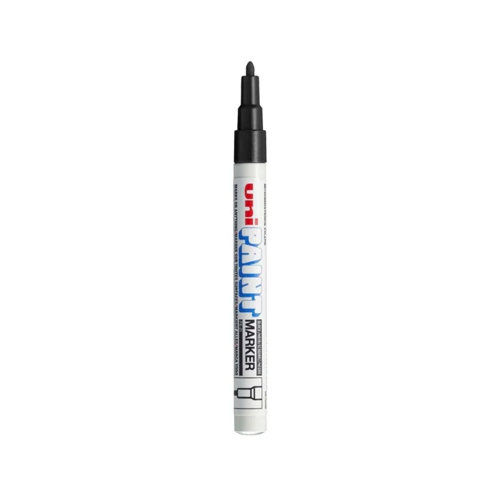 CANETA UNI PAINT MARKER 0.8-1.2 MM PX-21 PRETO UNIBALL