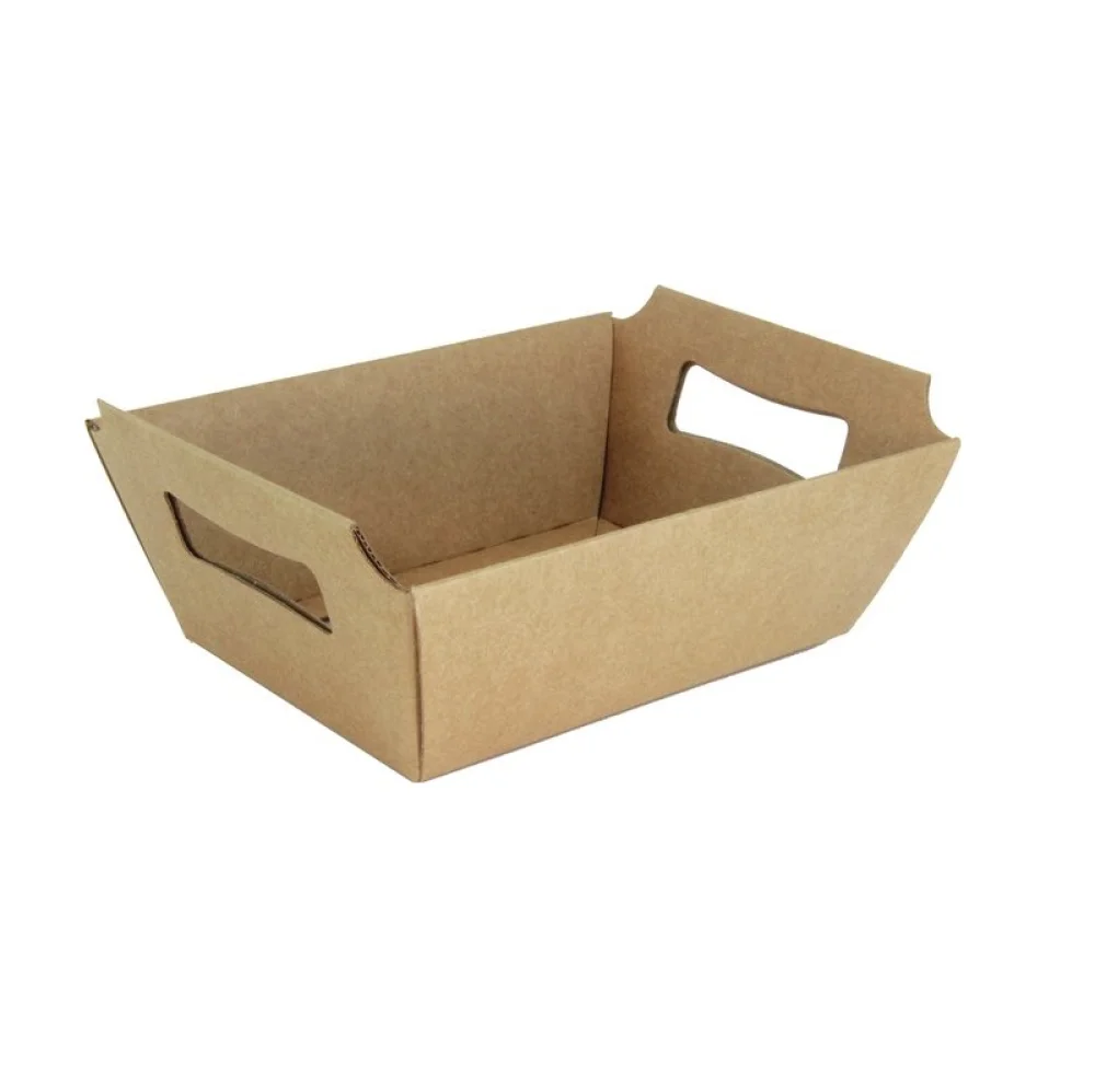 CESTA DE PAPELAO KRAFT MEDIA 230 X 165 X 85 MM