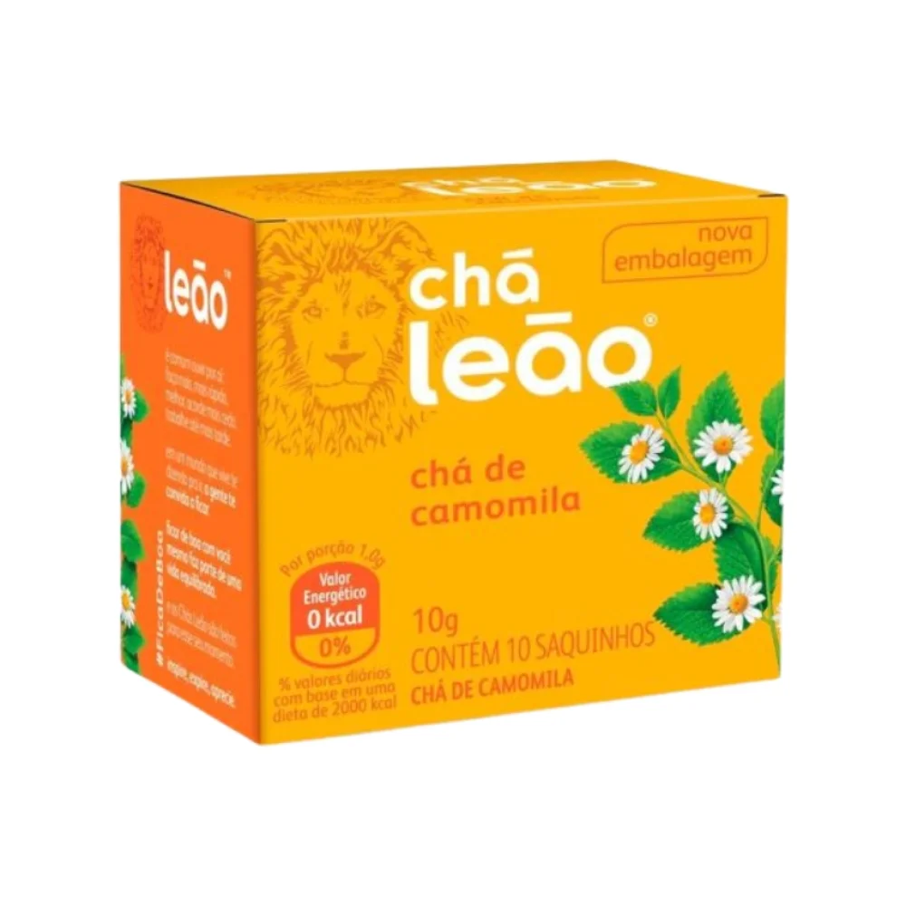 CHÁ CAMOMILA C/ 10 SAQUINHOS LEÃO