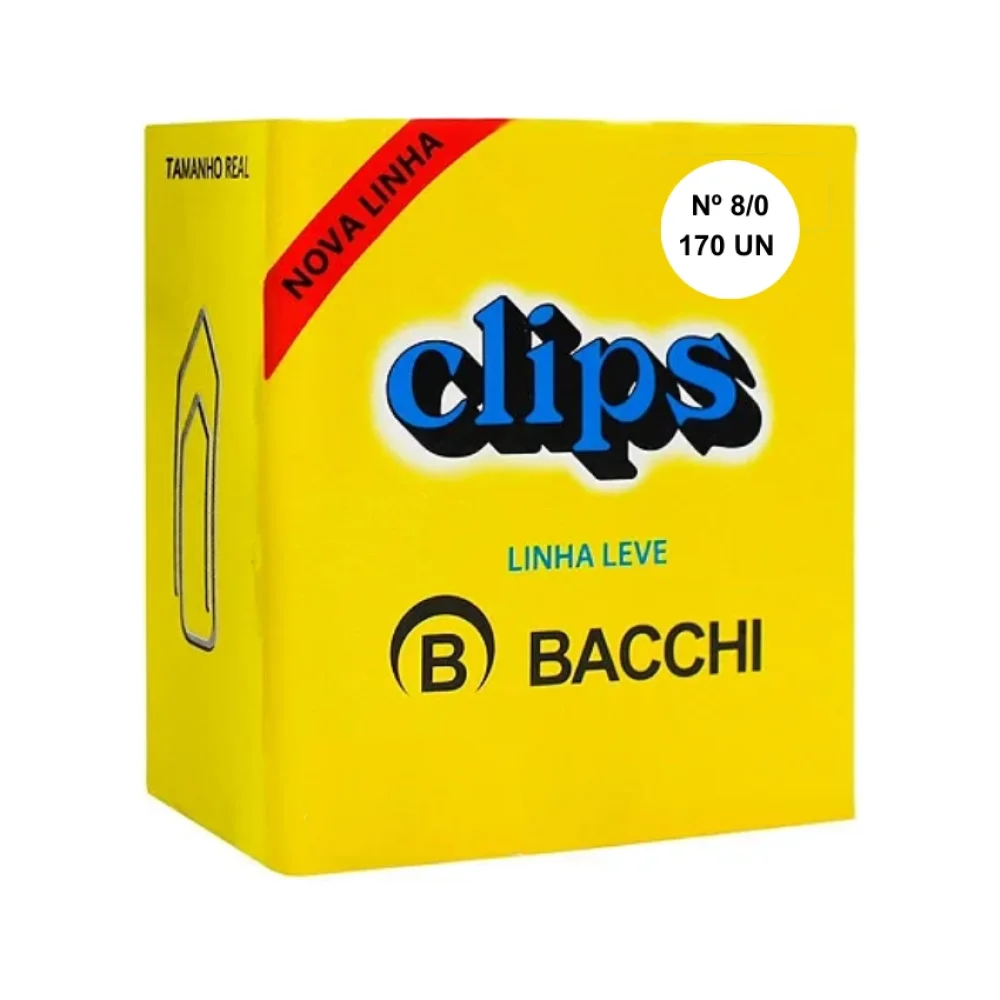 CLIPS Nº 8/0 C/ 170 UN LINHA LEVE BACCHI