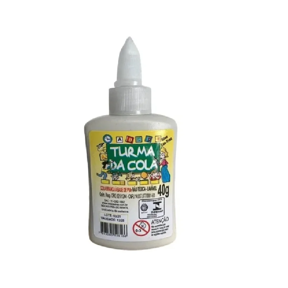 COLA BRANCA LIQUIDA 40G TURMA DA COLA ZAS-TRAZ