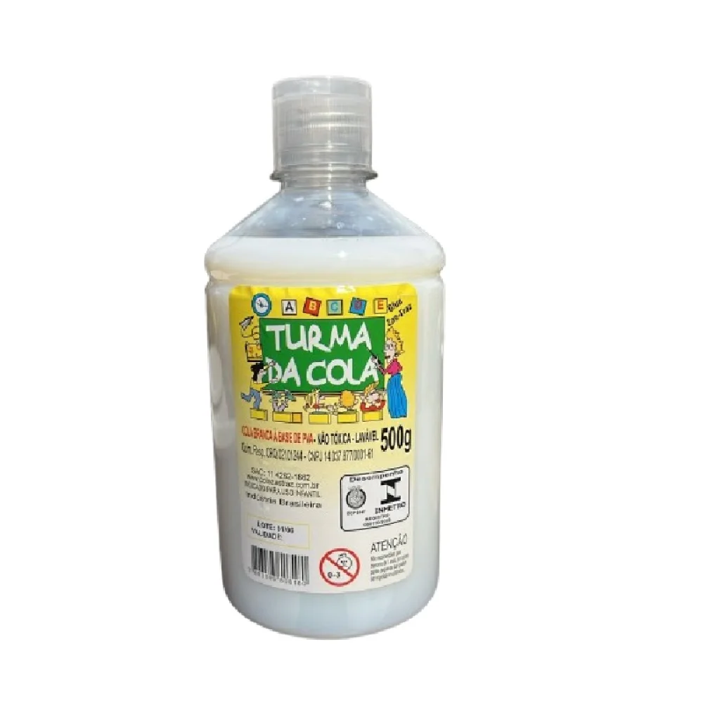 COLA BRANCA LIQUIDA 500G TURMA DA COLA ZAS-TRAZ