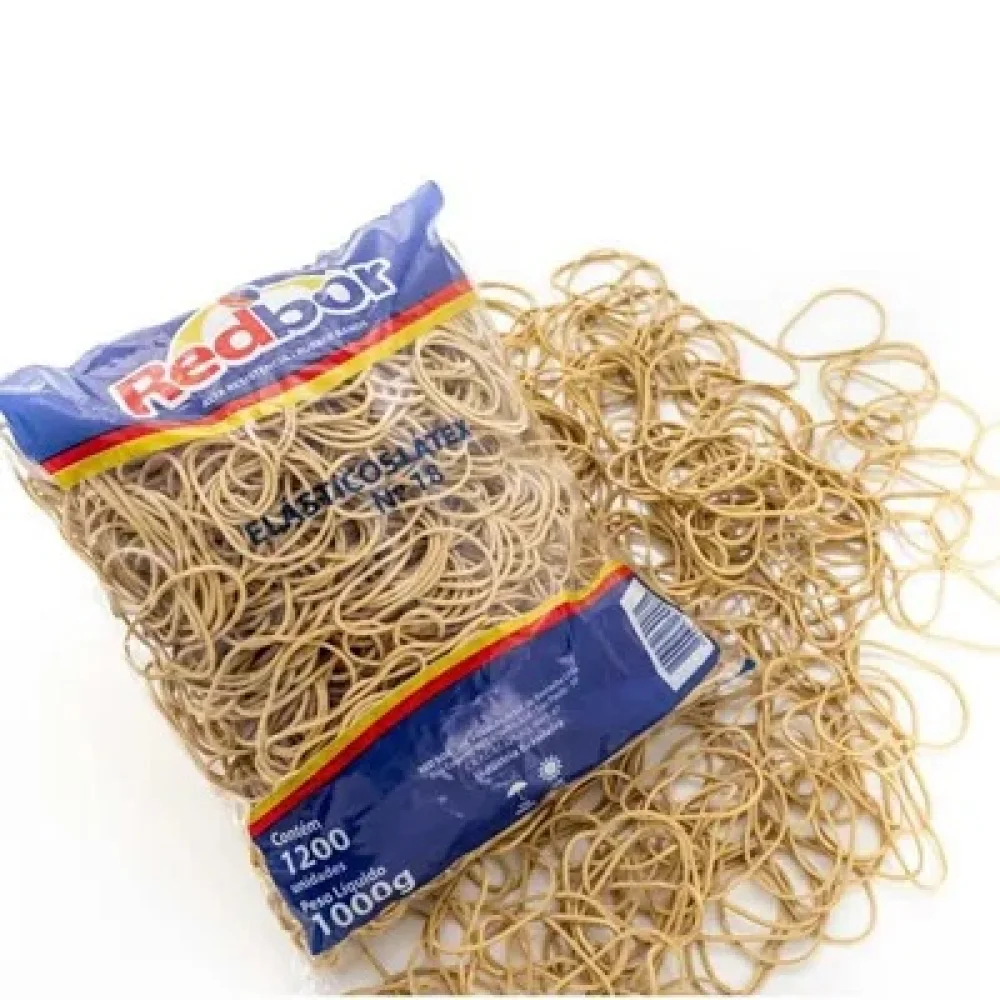 ELASTICO N18 LATEX NATURAL 1 KG C/ 1200 UN REDBOR