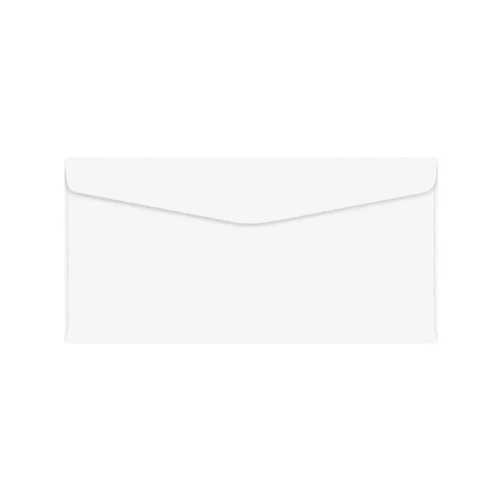 ENVELOPE 11 X 22 CM BRANCO S/ CEP C/ 5 UN