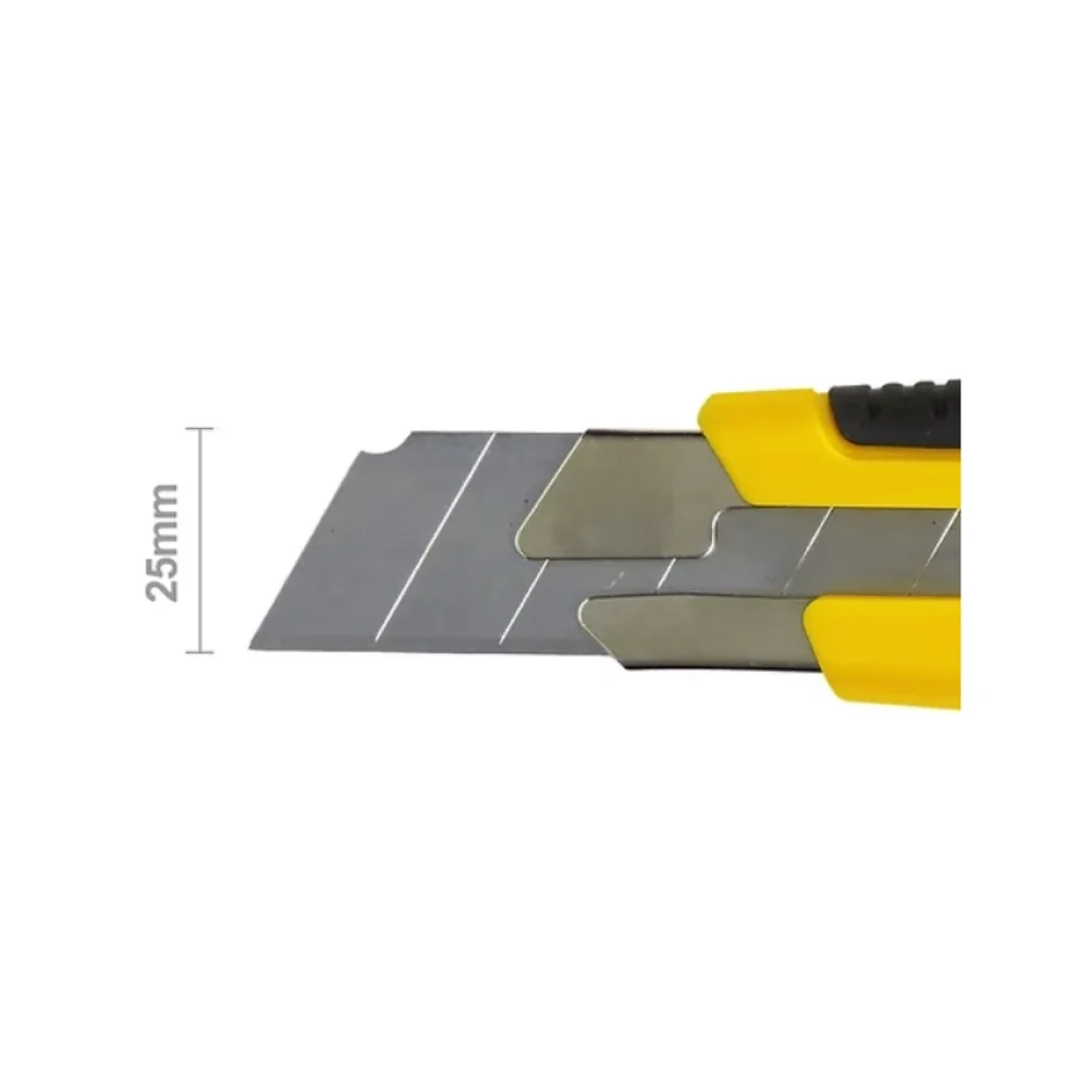 ESTILETE 25 MM LARGO PONTA METAL EMBORRACHADO C/ TRAVA REDONDA 579 TN