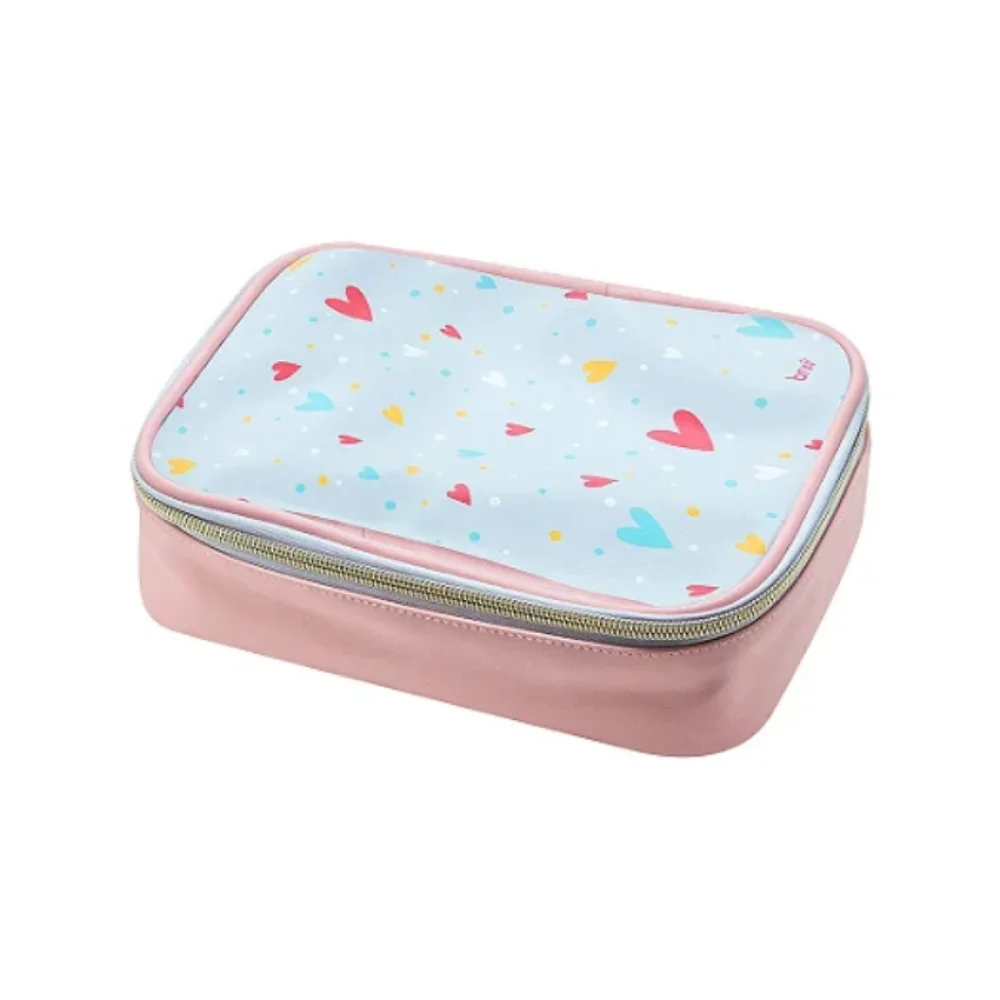 ESTOJO NECESSAIRE BOX ESTAMPADO 1 ZIPER NC0162 BRW