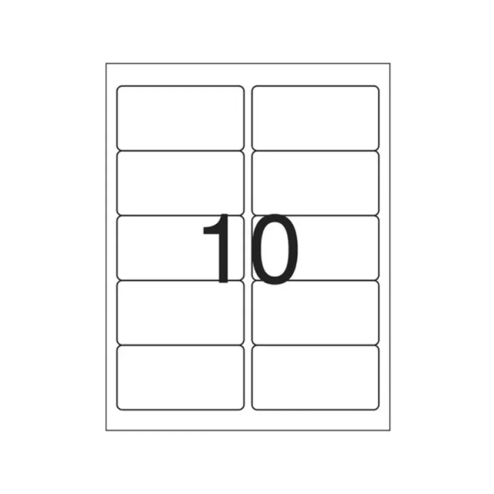 ETIQUETA CARTA 6183 C/ 100 FLS MAXPRINT - 6183 (10)