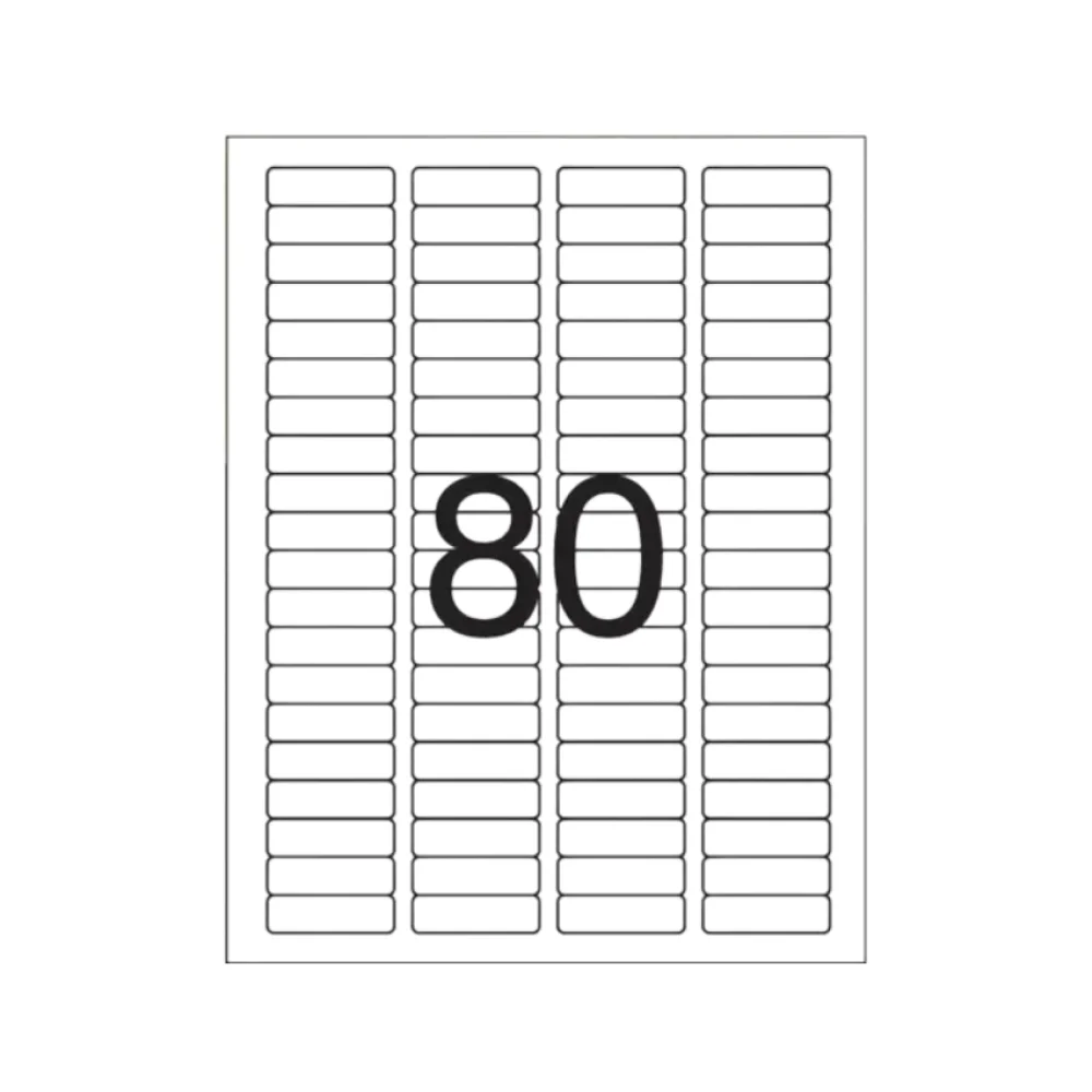 ETIQUETA CARTA CC187 C/ 100 FLS COLACRIL - 6187 (80)
